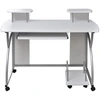Image de vidaXL Table d'ordinateur blanche 110x52x88,5 cm Bois composite