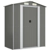Image de vidaXL Abri de jardin gris clair 192x108x223 cm Acier galvanisé