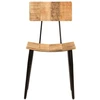 Image de vidaXL Chaises de salle à manger 2 pcs. 44x40x80 cm bois massif mangue