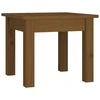 Image de vidaXL Table basse marron miel 35x35x30 cm pin massif