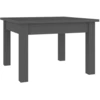 Image de vidaXL Table basse Gris 45x45x30 cm Pin massif