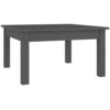 Image de vidaXL Table basse Gris 55x55x30 cm Pin massif
