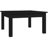 Image de vidaXL Table basse noire 55x55x30 cm pin massif