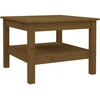 Image de vidaXL Table basse marron miel 55x55x40 cm pin massif