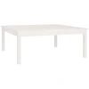 Image de vidaXL Table basse blanche 100x100x40 cm pin massif