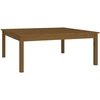 Image de vidaXL Table basse marron miel 100x100x40 cm pin massif