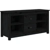Image de vidaXL Armoire TV noire 103x36,5x52 cm Pin massif