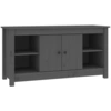 Image de vidaXL Armoire TV Gris 103x36,5x52 cm Pin massif