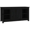 Image de vidaXL Armoire TV noire 103x36,5x52 cm Pin massif