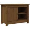 Image de vidaXL Armoire TV brun miel 70x36,5x52 cm Pin massif