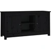 Image de vidaXL Armoire TV noire 103x36,5x52 cm Pin massif