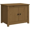 Image de vidaXL Table basse marron miel 71x49x55 cm pin massif