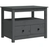Image de vidaXL Table basse Gris 71x49x55 cm Pin massif