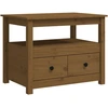 Image de vidaXL Table basse marron miel 71x49x55 cm pin massif