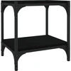 Image de vidaXL Armoire TV noire 40x33x41 cm Bois composite et acier