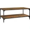 Image de vidaXL Table basse chêne fumé 100x50x40 cm bois composite