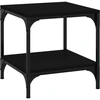 Image de vidaXL Table d'appoint noire 40x40x40 cm Bois composite