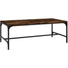 Image de vidaXL Table basse chêne fumé 100x50x35 cm bois composite