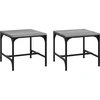 Image de vidaXL Tables d'appoint 2 pcs. Gris Sonoma 40x40x35 cm Bois composite