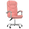 Image de vidaXL Chaise de bureau avec fonction chaise longue Rose similicuir