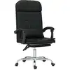 Image de vidaXL Chaise de bureau avec fonction massage Noir similicuir