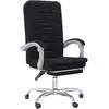 Image de vidaXL Chaise de bureau avec fonction chaise longue noir similicuir
