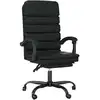 Image de vidaXL Chaise de bureau avec fonction massage Noir similicuir