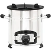 Image de vidaXL Poêle à bois de camping avec ventilateur USB argenté 35,5x26x28cm acier inoxydable