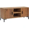 Image de vidaXL Armoire TV brune 110x35x48 cm pin massif