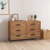 Image de vidaXL Sideboard Marron 110x35x70 cm Pin massif