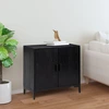 Image de vidaXL Sideboard noir 75x35x70 cm pin massif
