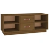 Image de vidaXL Armoire TV brun miel 100x34x40 cm Pin massif