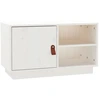 Image de vidaXL Armoire TV Blanc 70x34x40 cm Pin massif