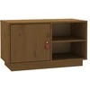 Image de vidaXL Armoire TV brun miel 70x34x40 cm Pin massif
