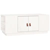 Image de vidaXL Table basse blanche 100x50x41 cm pin massif