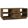 Image de vidaXL Table basse marron miel 100x50x41 cm pin massif
