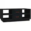 Image de vidaXL Table basse noire 100x50x41 cm pin massif