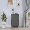 Image de vidaXL Sideboard Gris 34x40x75 cm Pin massif