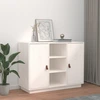 Image de vidaXL Sideboard Blanc 100x40x75 cm Pin massif