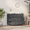 Image de vidaXL Sideboard Gris 100x40x75 cm Pin massif