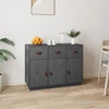 Image de vidaXL Sideboard Gris 100x40x75 cm Pin massif