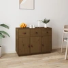 Image de vidaXL Sideboard brun miel 100x40x75 cm pin massif