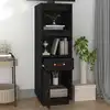 Image de vidaXL Highboard noir 34x40x108,5 cm Pin massif