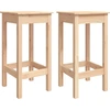 Image de vidaXL Chaises de bar 2 pcs. 40x40x78 cm pin massif