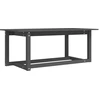 Image de vidaXL Table basse Gris 110x55x45 cm Pin massif