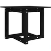 Image de vidaXL Table basse noire 50x50x45 cm pin massif
