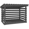 Image de vidaXL Étagère à bois de cheminée Gris 108x73x79 cm Pin massif