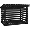 Image de vidaXL Étagère à bois de cheminée Noir 108x73x79 cm Pin massif