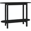 Image de vidaXL Table console noir 110x40x80 cm pin massif