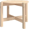 Image de vidaXL Table basse Ø 62,5x45 cm pin massif